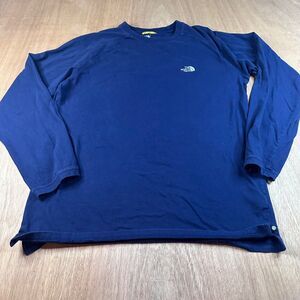 The North Face Men’s Blue Long Sleeve T-Shirt Logo Tee Medium